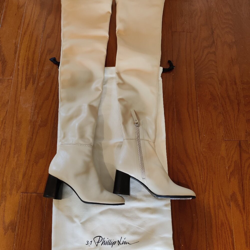 3.1 Phillip Lim Nadia Over The Knee Boot In Bone